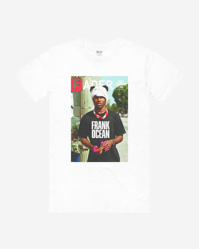 Frank Ocean The FADER issue #075 cover on white t-shirt