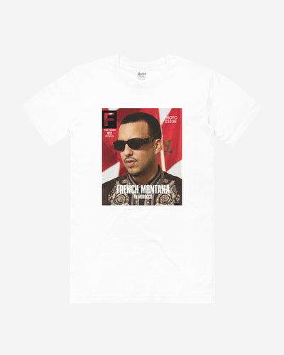 French Montana The FADER issue #082 cover on white t-shirt 