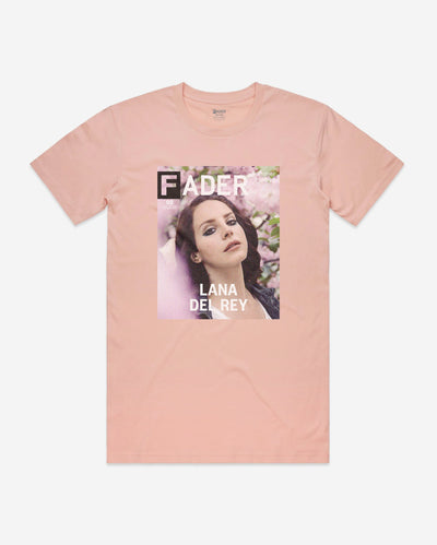 pink t-shirt with Lana Del Rey- the FADER magazine issue #092 cover