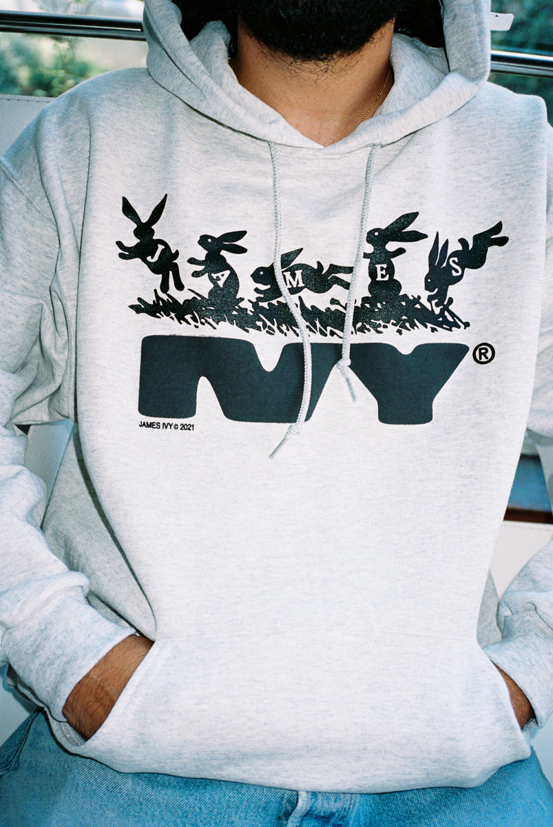 James Ivy Heather Gray Hoodie – The FADER