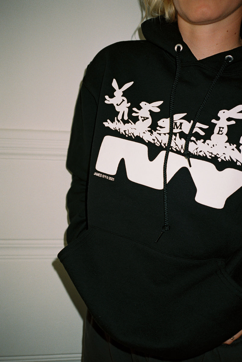 James Ivy Black Hoodie – The FADER
