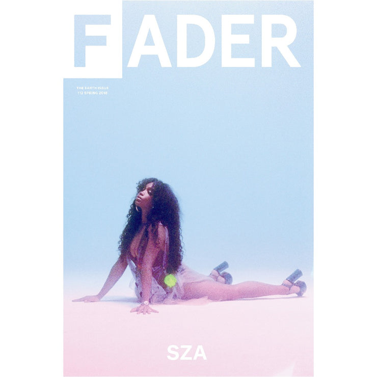 SZA poster featuring the cover artwork of The FADER Issue 112 (Blue).