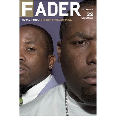 Big Boi poster featuring the cover artwork of The FADER Issue 32.