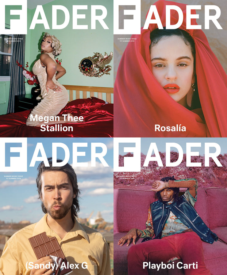 the FADER magazine issue 117 cover Megan Thee Stallion / Rosalia / (Sandy) Alex G / PLayboi Carti