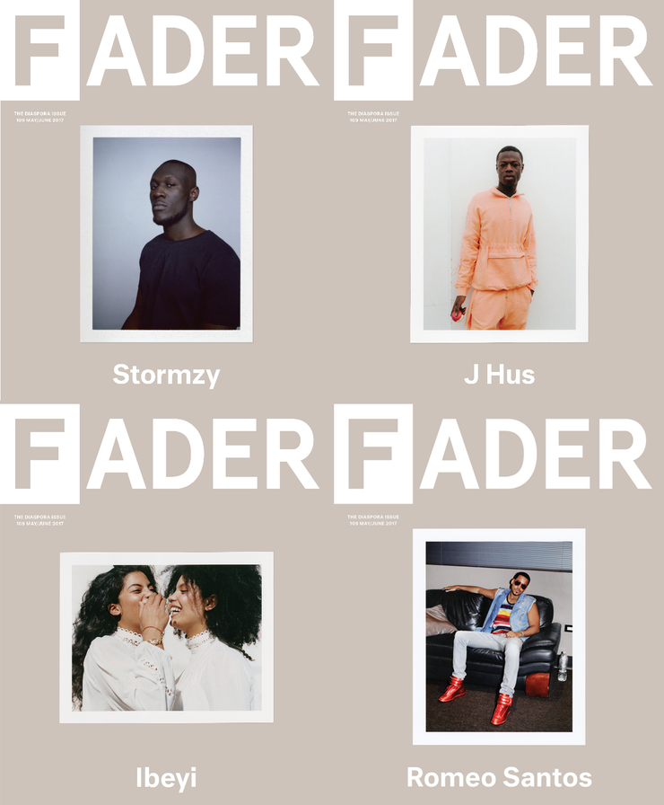 the FADER issue 109 Stormzy/ J Hus / Ibeyi / Romeo Santos posters 