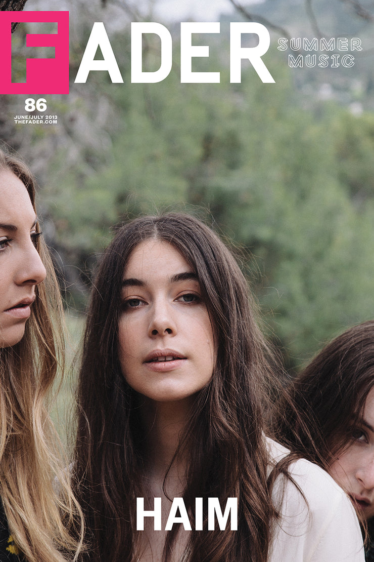 HAIM poster of the cover artwork of The FADER June / July 2013 Cover