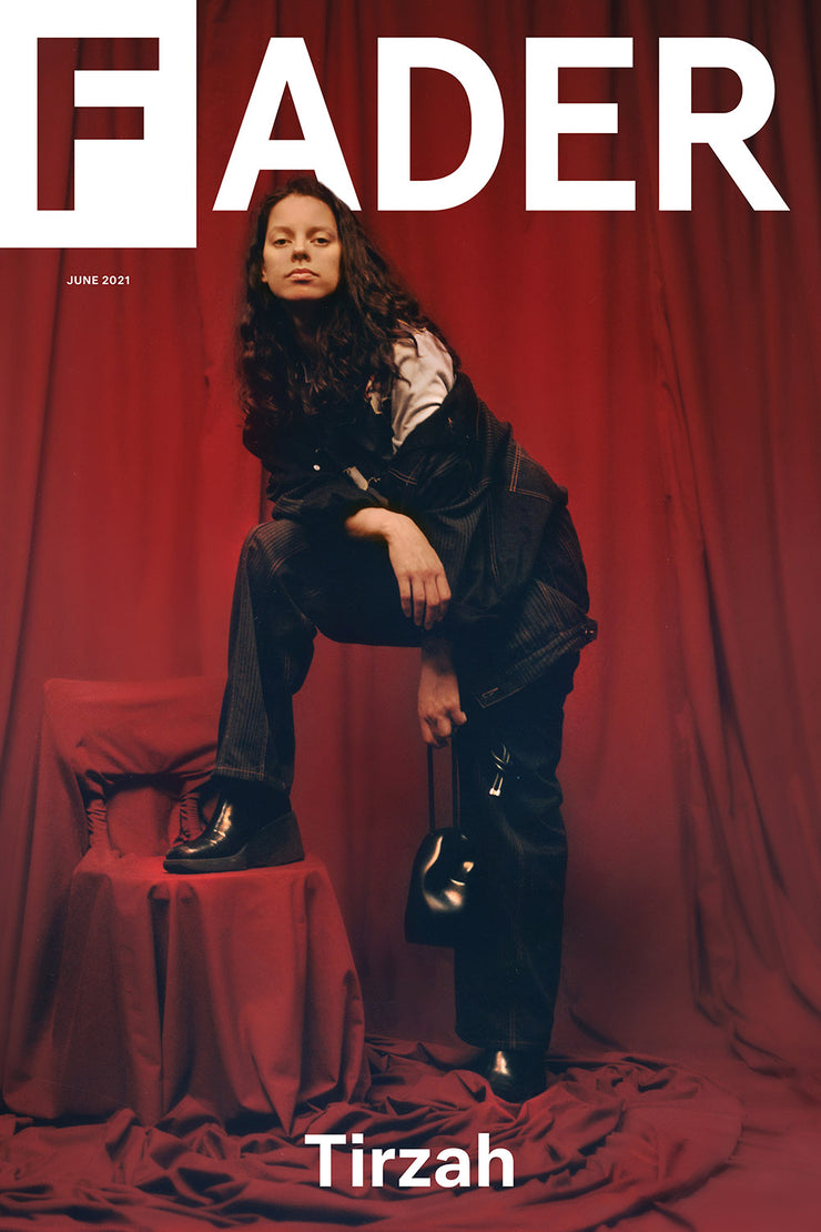  Tirzah poster featuring the artwork of The FADER June 2021 red cover story