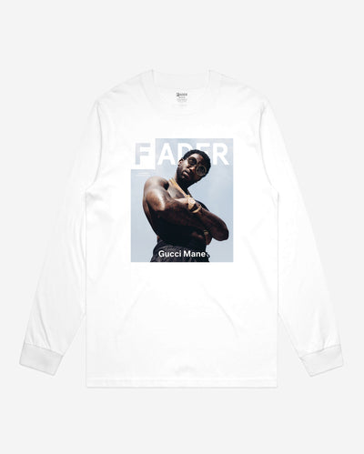 Gucci Mane The FADER issue #105 cover on white long sleeve