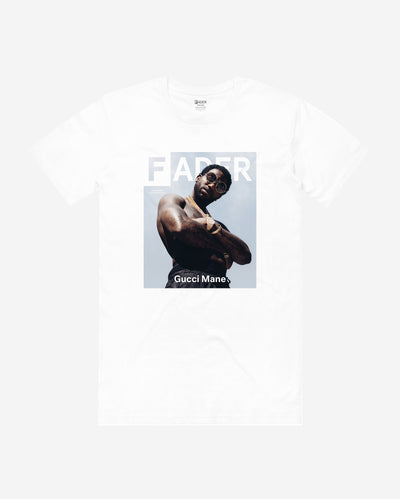 Gucci Mane The FADER issue #105 cover on white t-shirt 