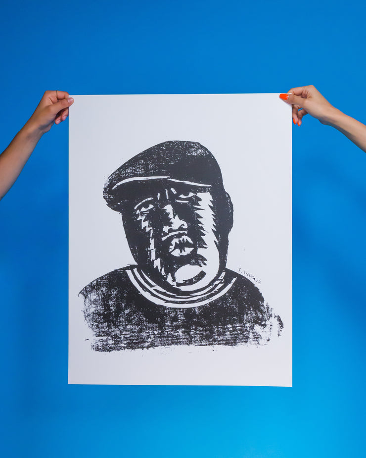 Issue 073: Notorious BIG Woodcut by Seymour Chwast - The FADER
