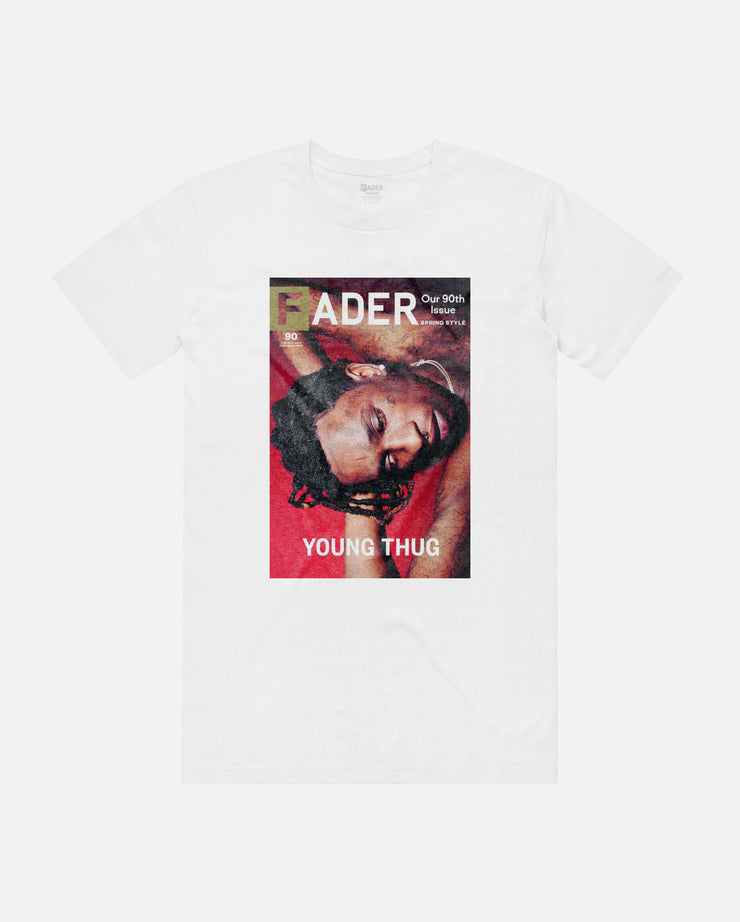 white tee with Young Thug- The FADER issue 90 Cover