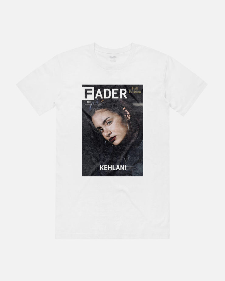 white t-shirt with Kehlani- the FADER magazine issue 99 cover