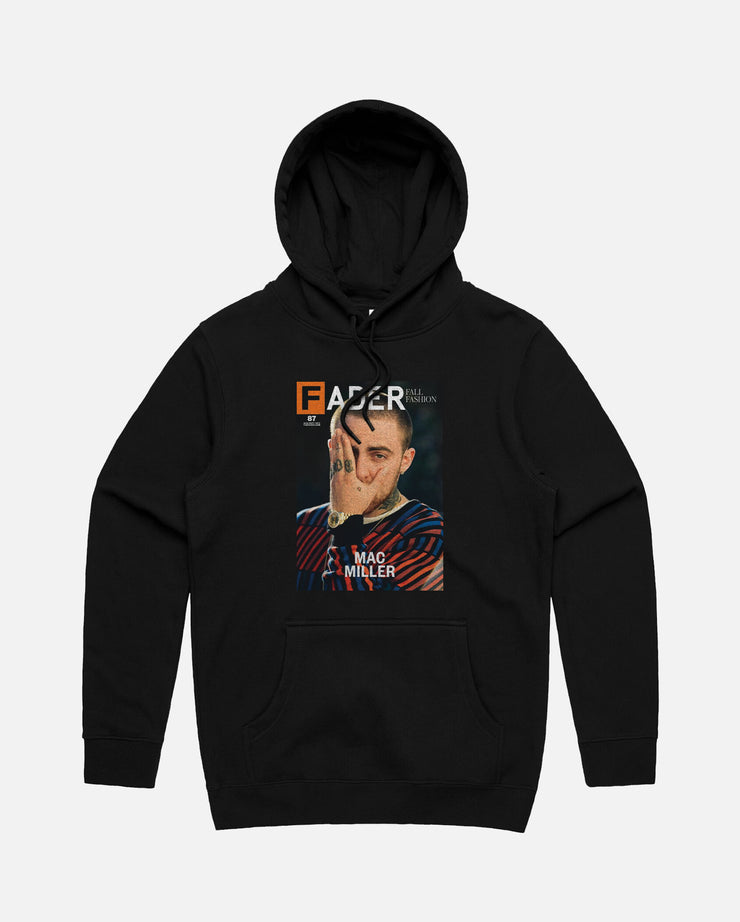 black hoodie with Mac Miller- the FADER magazine issue 