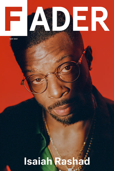 Isaiah Rashad - Red poster of The FADER May 2021 Cover.