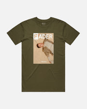 green t-shirt with the FADER magazine issue 102 cover of J Balvin