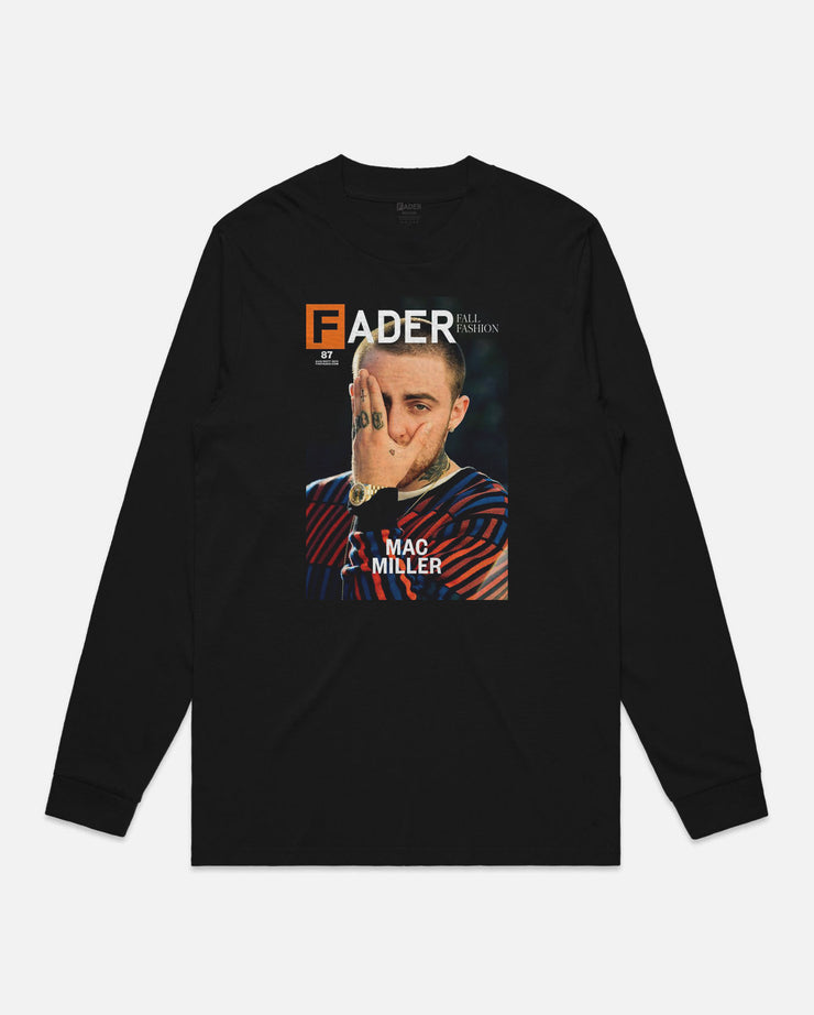 black long sleeve with Mac Miller- the FADER magazine issue 