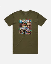 olive t-shirt with Major Lazer- the FADER magazine issue #062 cover