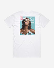 white tee with Santigold- The FADER issue 51 cover 
