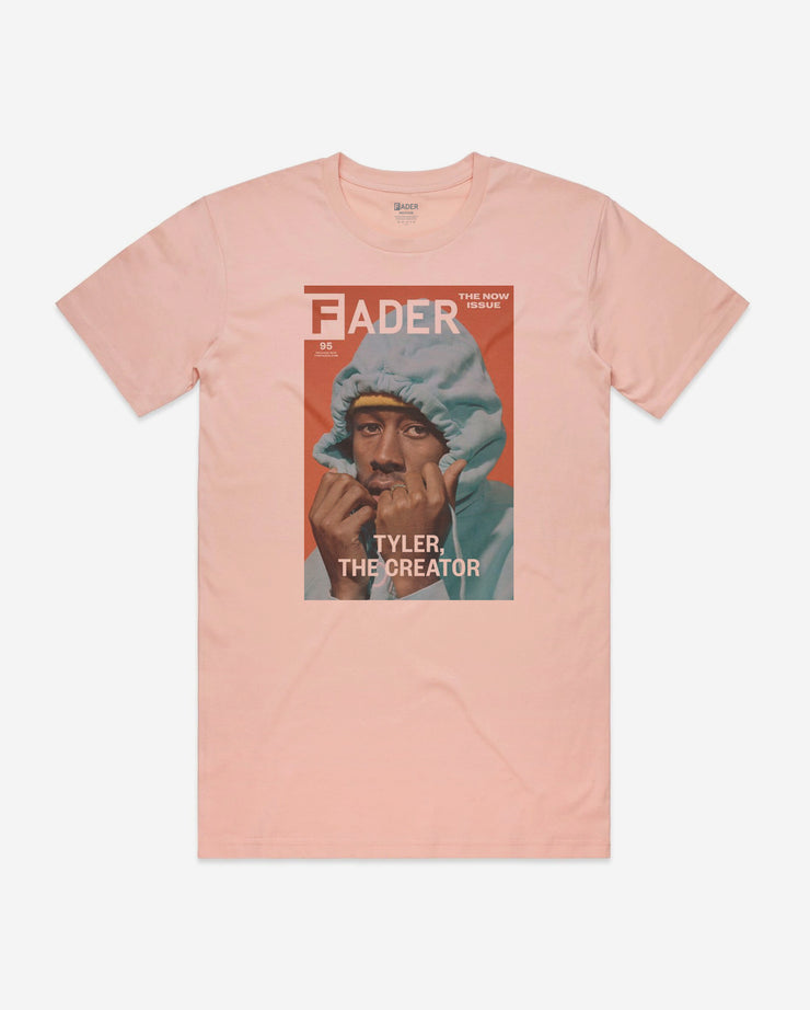 pink tee with Tyler The Creator the FADER issue 95 cover
