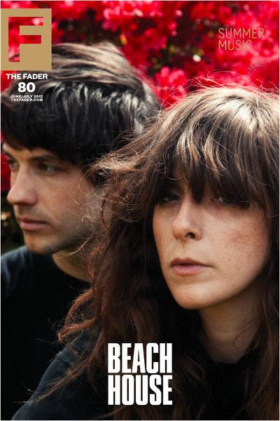 Beach House duo on poster featuring the cover artwork of The FADER Issue 80.