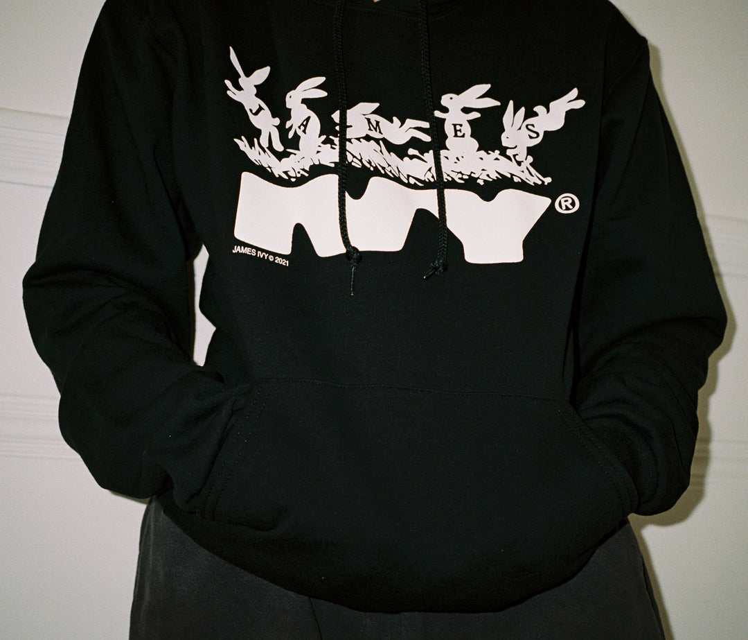 James Ivy Black Hoodie – The FADER