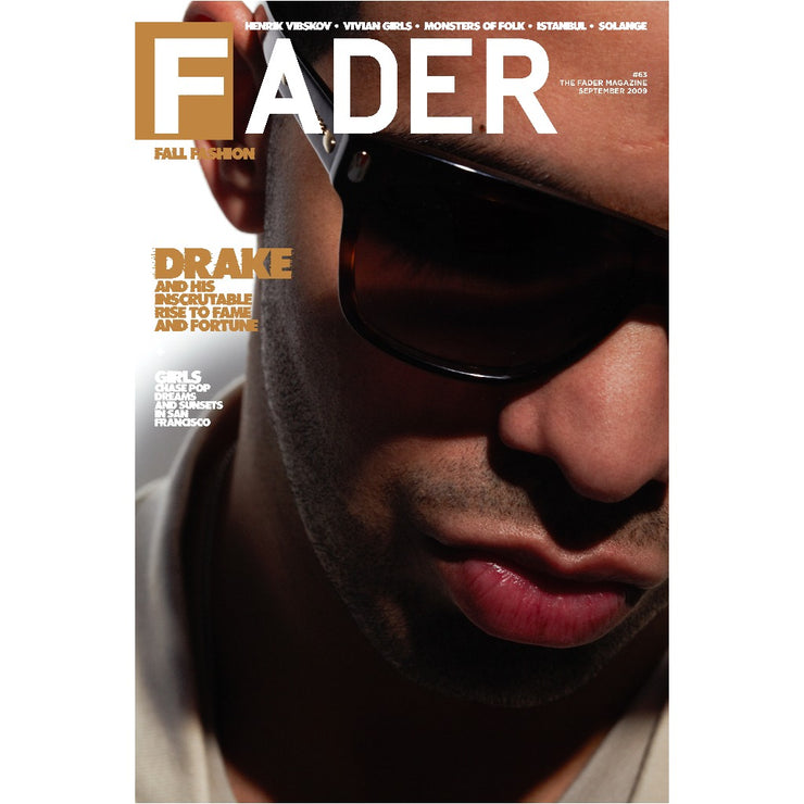 Drake poster of the cover artwork of The FADER Issue 63