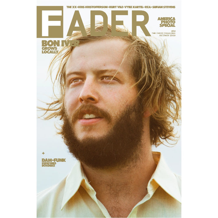 bon iver poster- the cover of The FADER issue 64